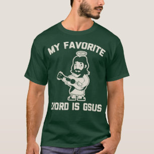 Vintage My Favourite Chord Is Gsus Tshirt Funny Ca