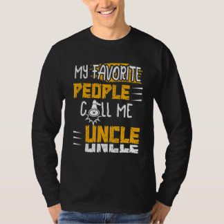 Vintage My Favourite People Call Me Uncle  Family T-Shirt