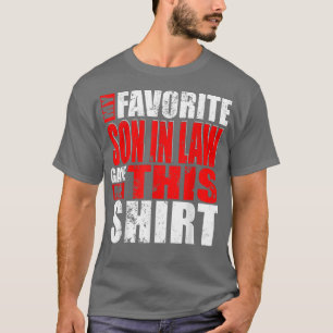 Vintage My Favourite Son In Law Gave Me This Fami T-Shirt