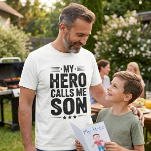 Vintage My Hero Call me son Father's day T-Shirt