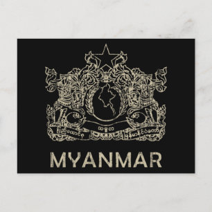 Vintage Myanmar Postcard