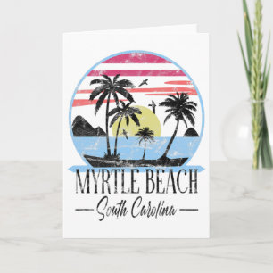 Vintage Myrtle Beach South Carolina Tropical Vacat Card