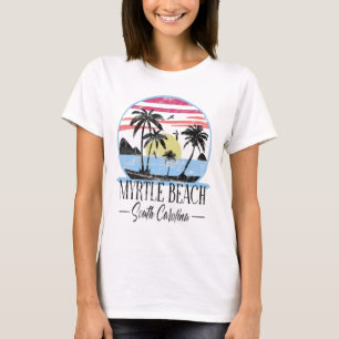 Vintage Myrtle Beach South Carolina Tropical Vacat T-Shirt