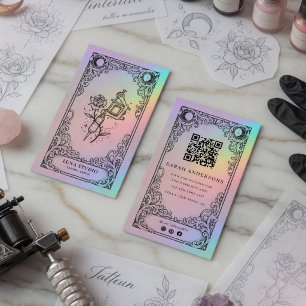 Vintage Mystical Tattoo Artist Business Card