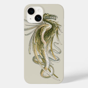 Vintage Mythology, Winged Dragon with a Snake Tail Case-Mate iPhone 14 Case
