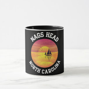 Vintage Nags Head North Carolina NC Retro 70s 80s Mug