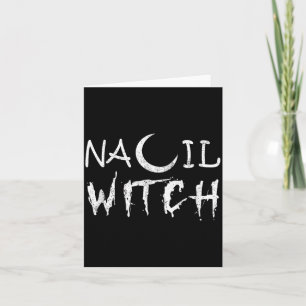 Vintage Nail Witch Nail Stylist Halloween Nail Card