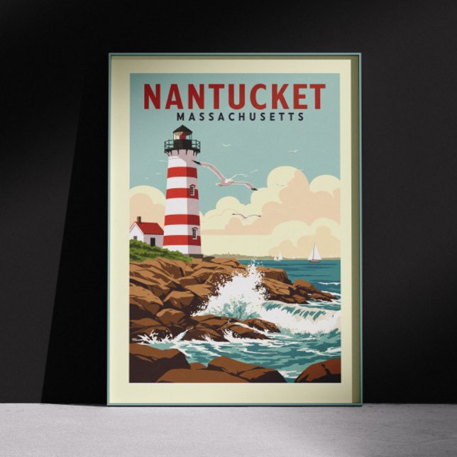 Vintage Nantucket Massachusetts Poster (Creator Uploaded)