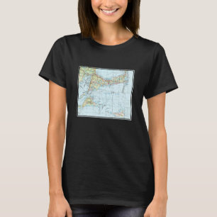 Vintage Nantucket Sound Nautical Map 1947 T-Shirt