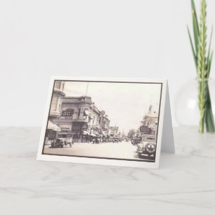 Vintage Napa California Street Scene Card
