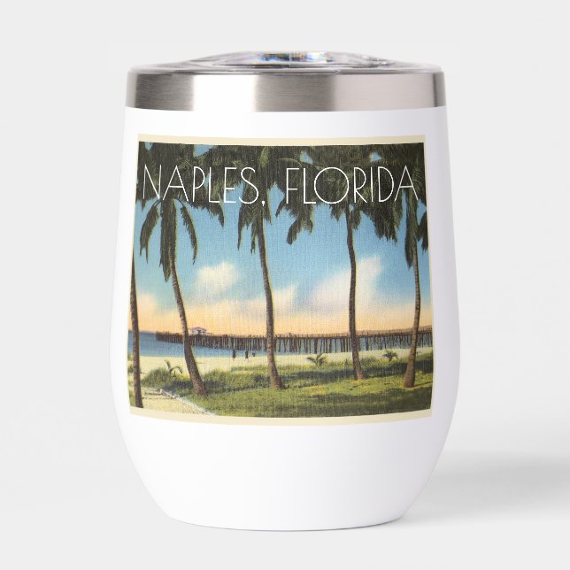 Vintage Naples, Florida view of gulf (Front)