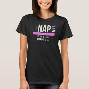 Vintage Naples NAP Airport Code Retro Travel Day N T-Shirt
