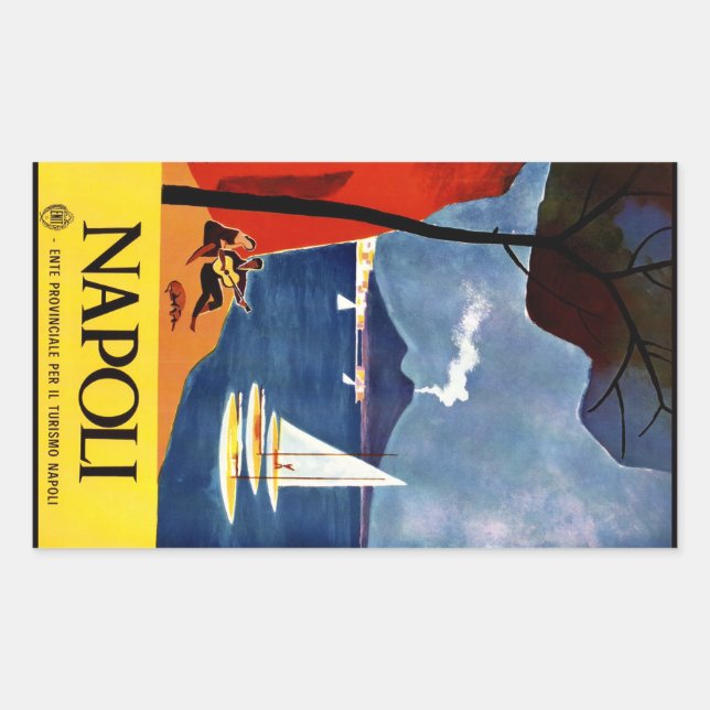 Vintage Napoli Naples Italy stickers (Front)