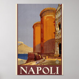 Vintage Napoli Poster - Italy
