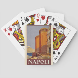 Vintage Napoli Poster - Italy Playing Cards