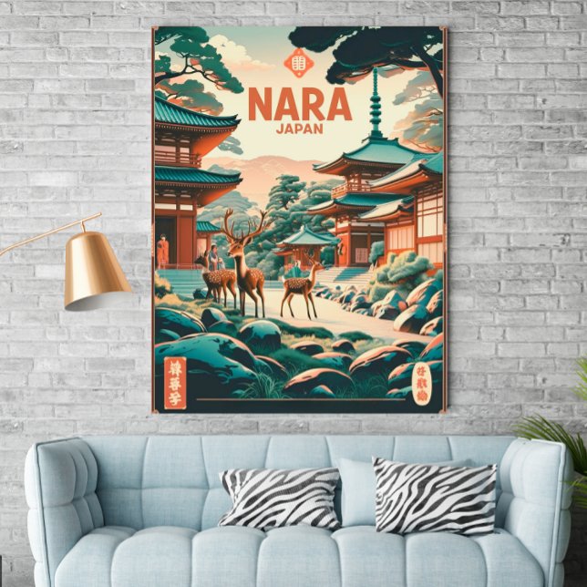 Vintage Nara,Japan - Retro Travel Poster (Creator Uploaded)
