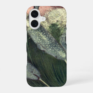 Vintage Narwhals, Marine Life Whales Ocean Animals iPhone 16 Case