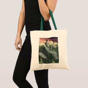 Vintage Narwhals Whales, Marine Life Ocean Animals Tote Bag