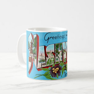 Vintage Nashville Greeting Postcard Coffee Mug