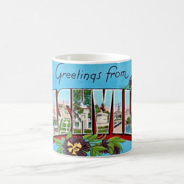 Vintage Nashville Postcard Mug (Center)