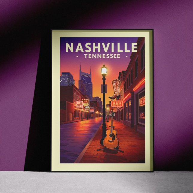 Vintage Nashville Tennessee Poster (Creator Uploaded)