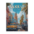 Vintage Nassau Bahamas postcard - Classic Tropical