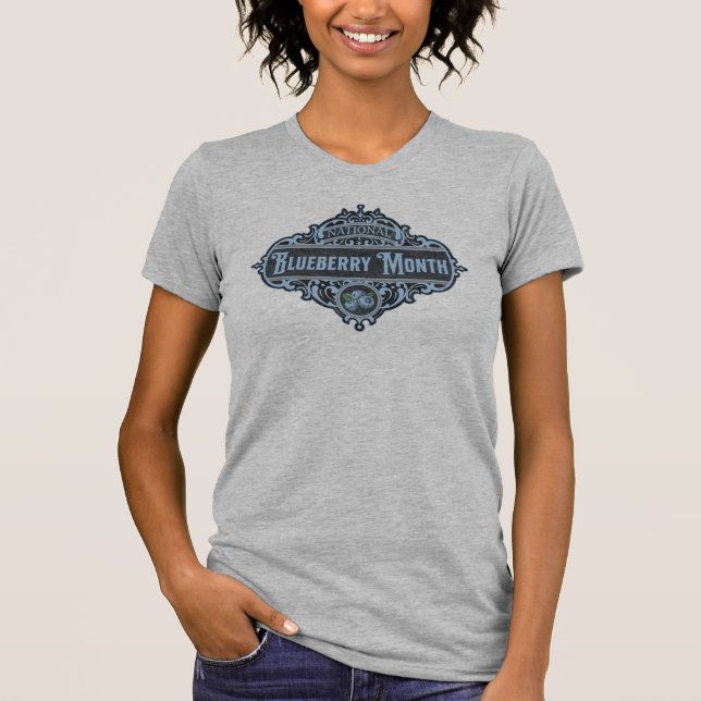 Vintage National Blueberry Month Signage T-Shirt (Front)