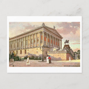 Vintage National Gallery in Berlin, Germany Postcard