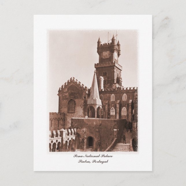 Vintage national palace photo postcard (Front)