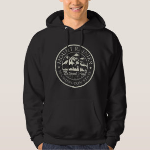 Vintage National Park Mt Rainier Retro Hoodie