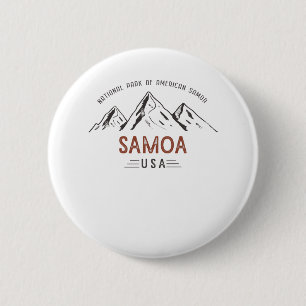 Vintage National Park of American Samoa 6 Cm Round Badge