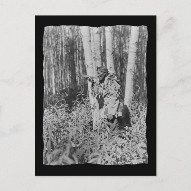 Vintage Native American Cree Postcard (Front)