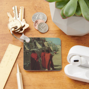 Vintage Native American, Hopi Pueblo by Louis Akin Key Ring