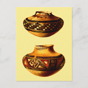 Vintage Native American Hopi Southwestern Art Postcard