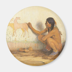 Vintage Native American, Indian Artist by Couse Magnet