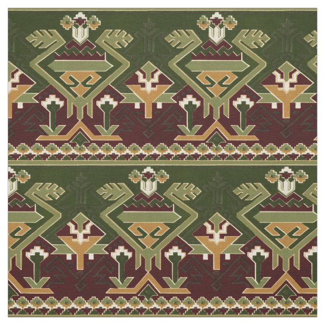 Vintage Native American Indian Southwest Pattern Fabric (Swatch)