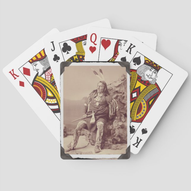 Vintage Native American  Ponca Playing Cards (Back)