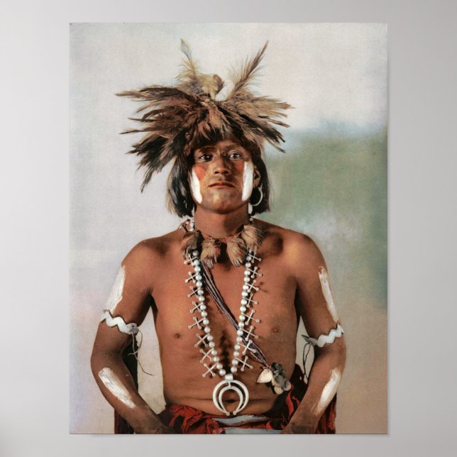 Vintage Native American Snake Priest Poster (Front)