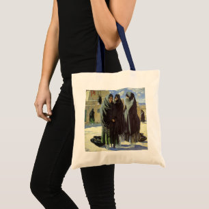 Vintage Native American, Taos Girls by Walter Ufer Tote Bag