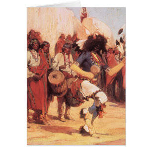 Vintage Native Americans, Buffalo Dance by Cassidy
