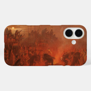 Vintage Native Americans, Buffalo Dance by Wimar iPhone 16 Case