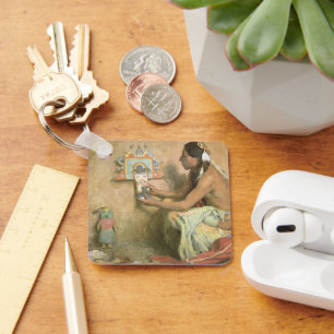 Vintage Native Americans, Hopi Katchina by Couse Key Ring