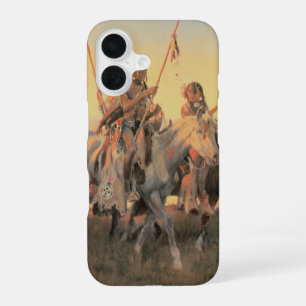 Vintage Native Americans, Piegans by CM Russell iPhone 16 Case