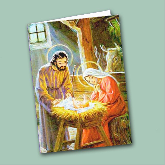 Vintage Nativity Christmas Card (Creator Uploaded)
