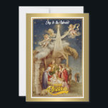 Vintage Nativity Christmas I Classic Religious Hol Holiday Card<br><div class="desc">Vintage Nativity Christmas Card - Classic Religious Holiday Greeting. Share the true meaning of Christmas with this beautiful vintage-style nativity scene greeting card. Featuring Mary, Joseph, baby Jesus, angels, and the Star of Bethlehem, this design evokes classic holiday charm. Perfect for sending warm wishes to loved ones during the festive...</div>