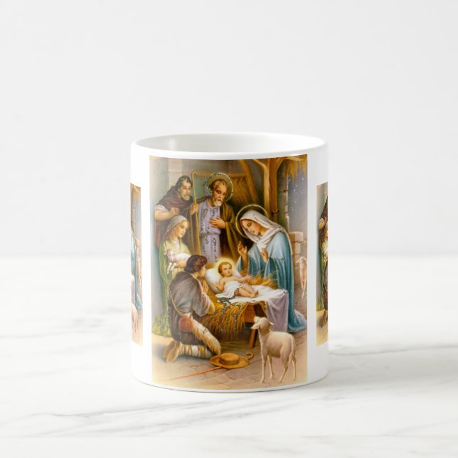Vintage nativity coffee mug (Center)