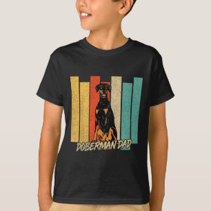 Vintage Natural Ear Doberman Dog Dad Dog Owner Fat T-Shirt