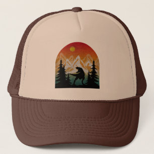 Vintage Nature Dinosaur Trucker Hat