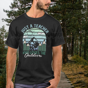 Vintage Nature Loving Teacher  T-Shirt