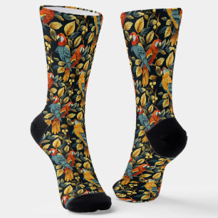 Vintage Nature Parrot Socks